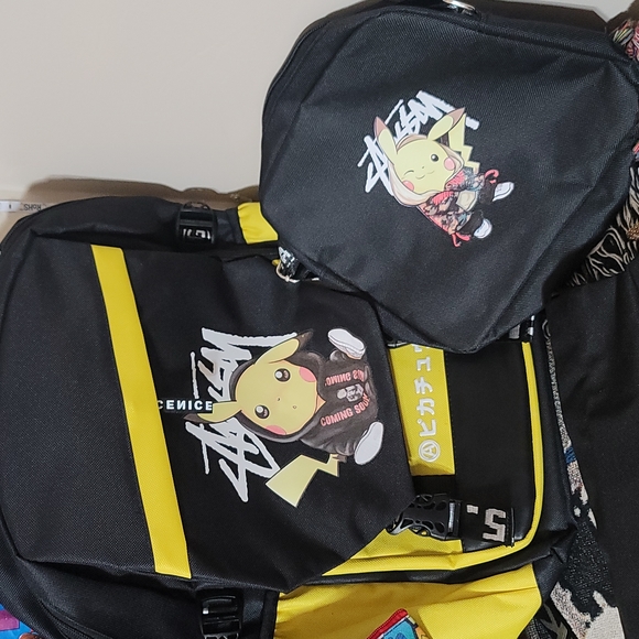 2 Seperate 2 peice Pikachu backpack sets . - Picture 3 of 3